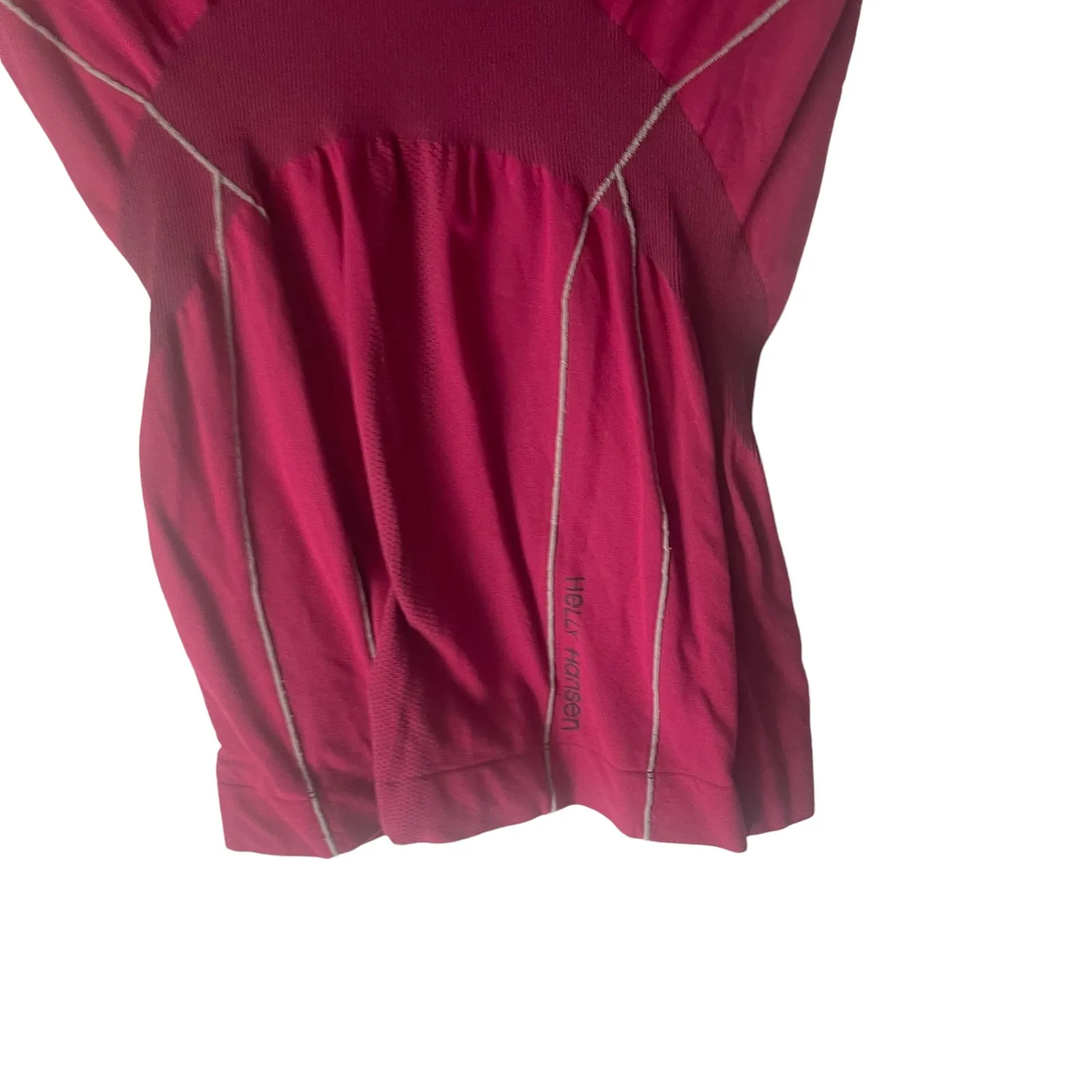 Helly Hansen Women's‎ Size Medium Red Cycling Fitted Athletic Shirt - Image 3