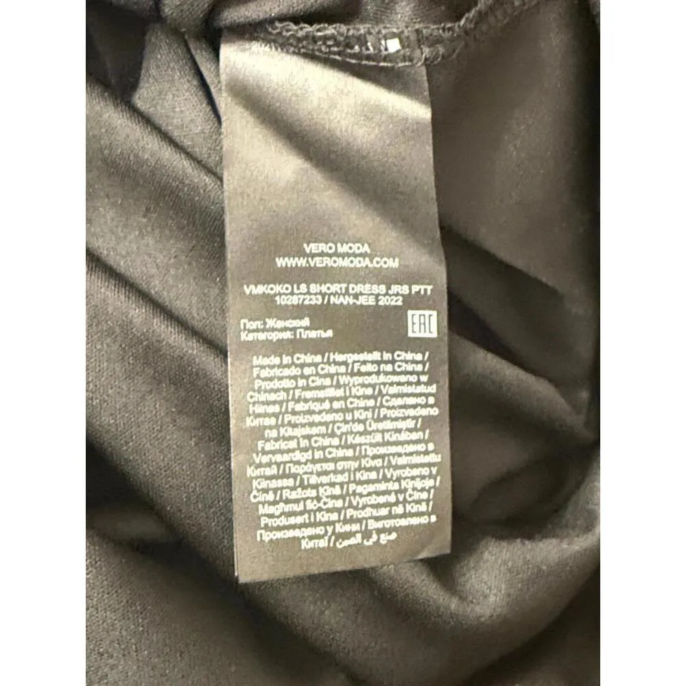 NWT Vera Moda black mini dress, size small - Image 5