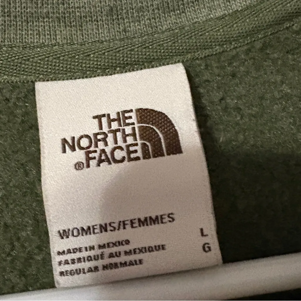The North Face Green Sweatshirt size large - Image 4