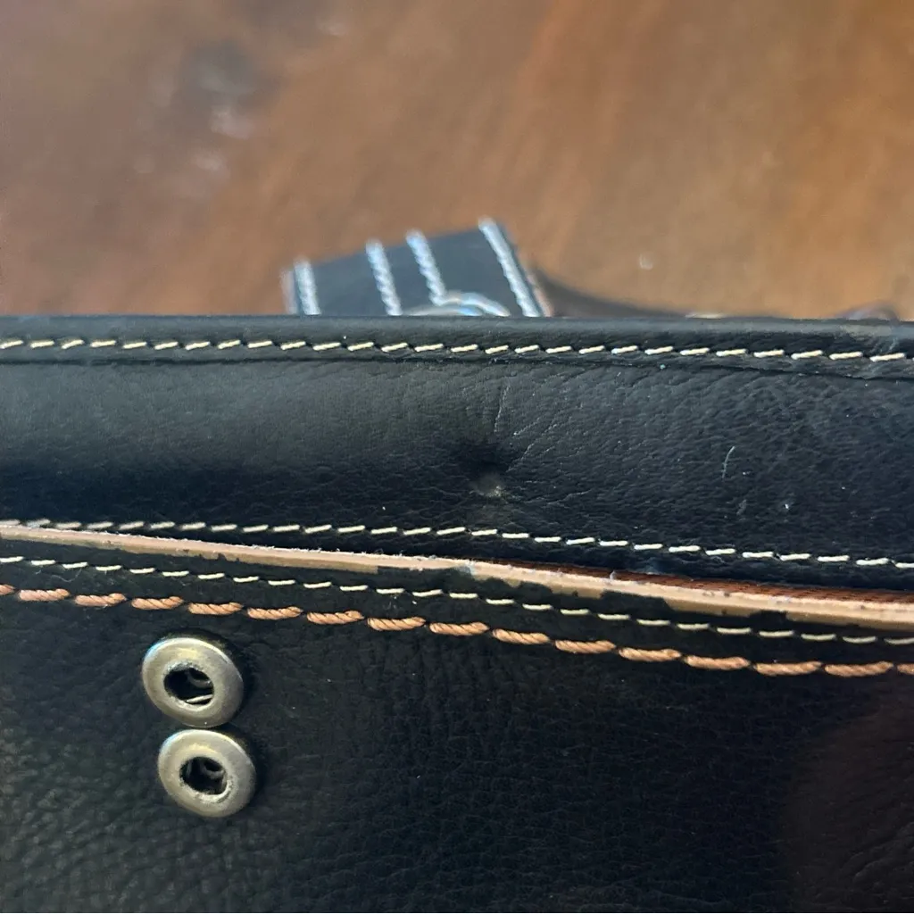 Fossil Brown Leather Credit Card ID Window Bifold Wallet - Image 12