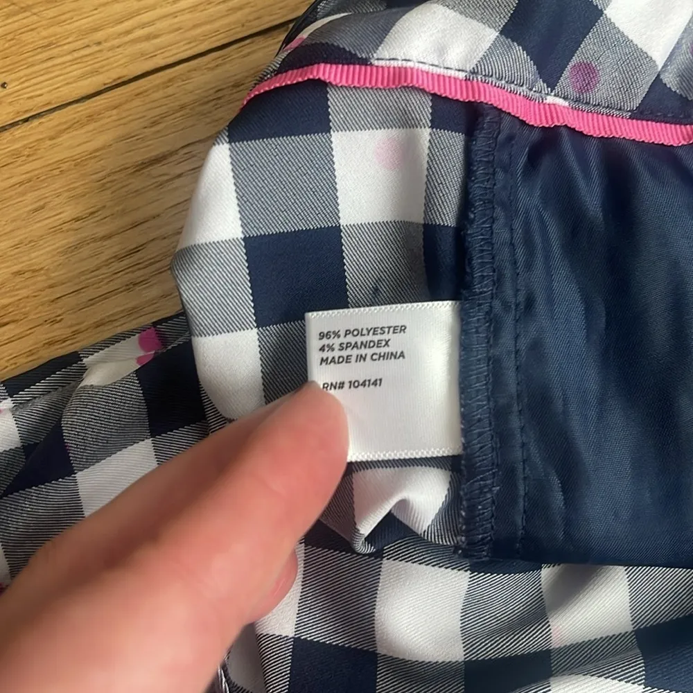 Lady Hagen Women’s Golf Shorts Size 16 Blue White Check Plaid Polka Dot Stretch - Image 8