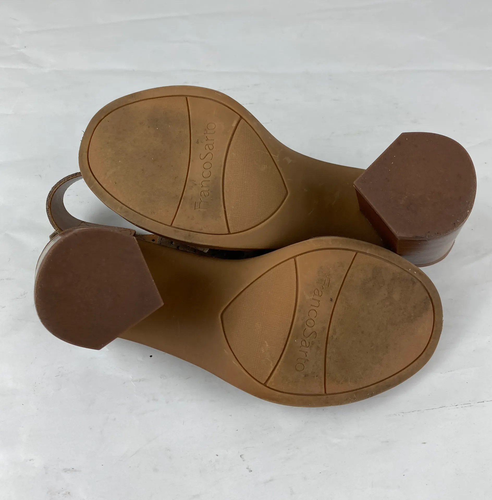 Taupe Suede Heeled Sandals - Image 5