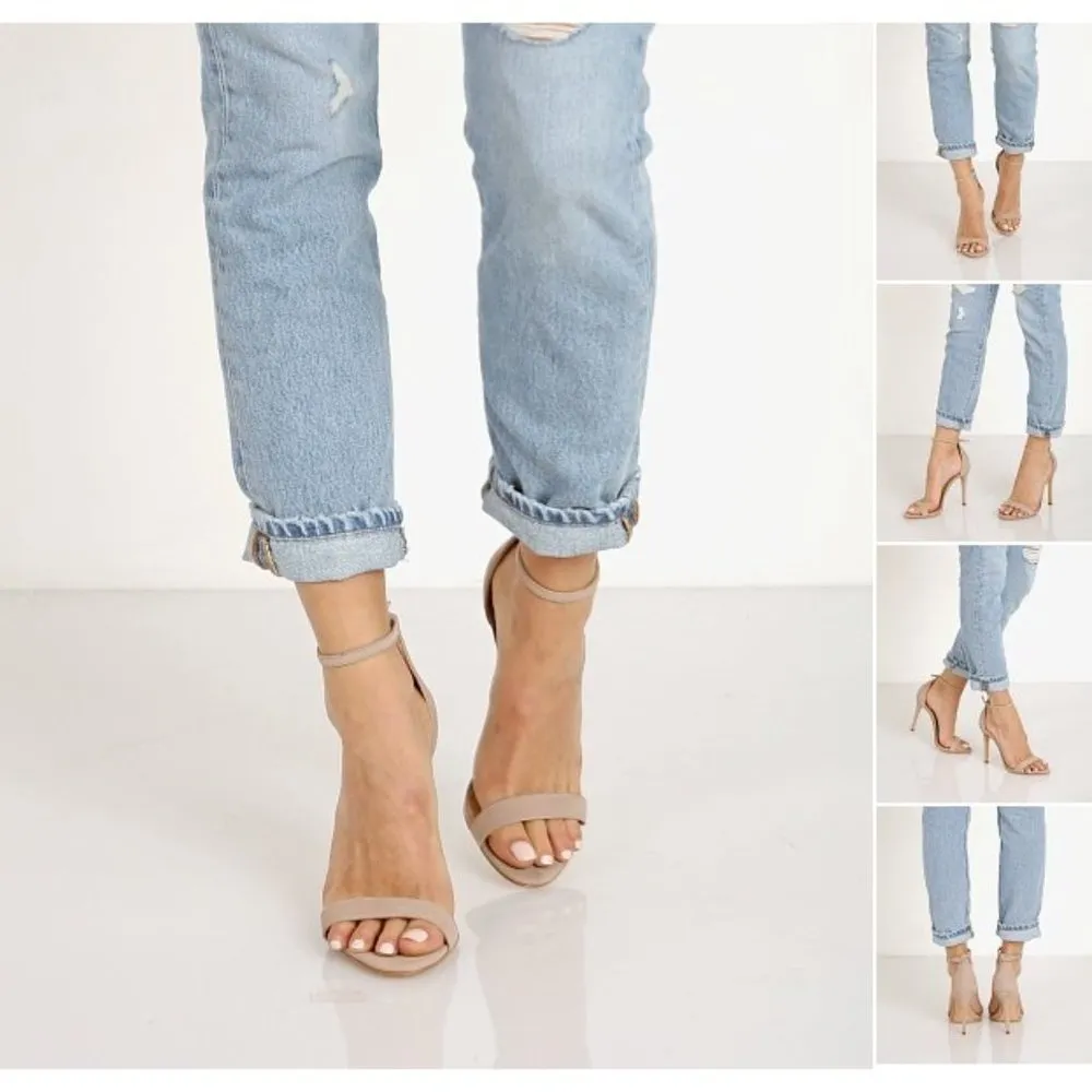 💕💕 Cadey Lee Suede Stiletto Sandals Oyster - Image 5