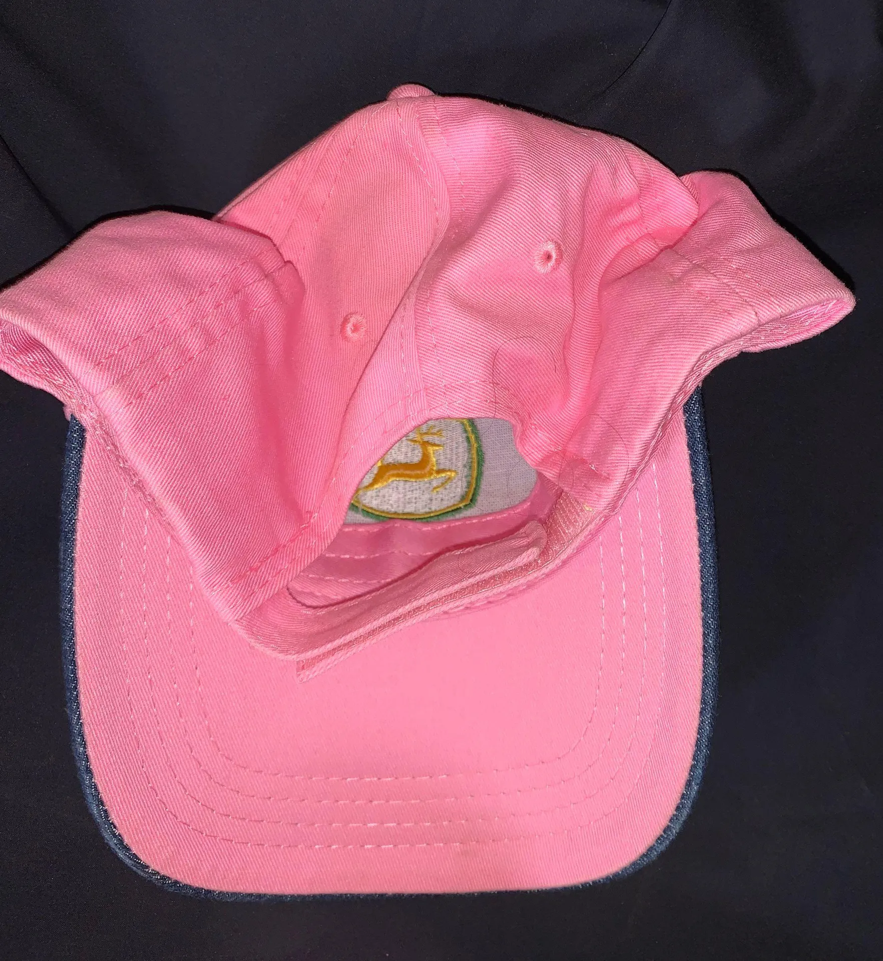 John Deere Jean & Pink  Hat  - Image 3