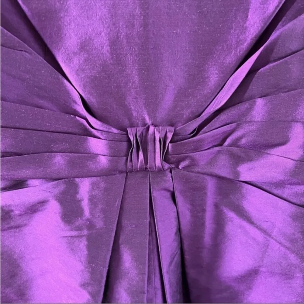 RALPH LAUREN PRETTY THINGS ELDERBERRY PURPLE SILK COCKTAIL SLEEVELESS DRESS 10 - Image 8