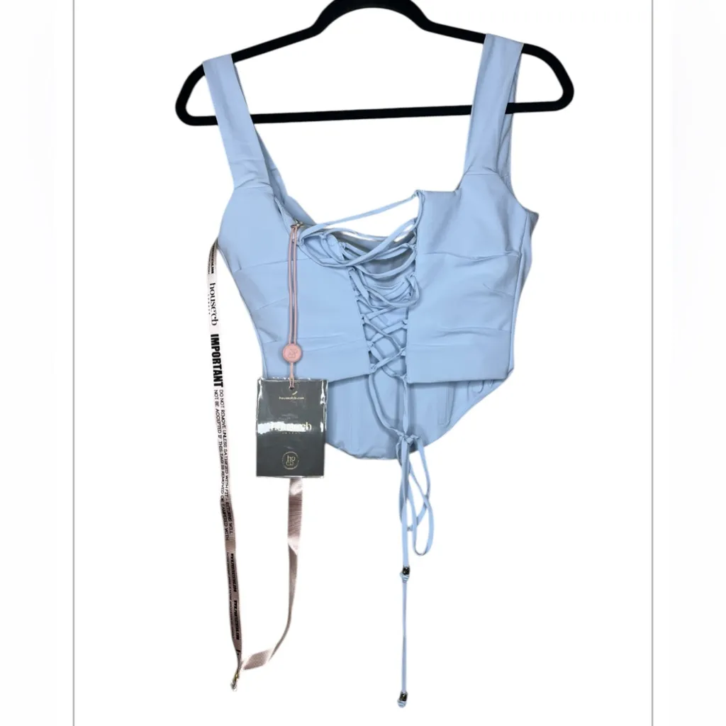 NWT House of CB 'Vesper & Una' corset two piece set in Soft Blue Lighter Size XS - Image 5