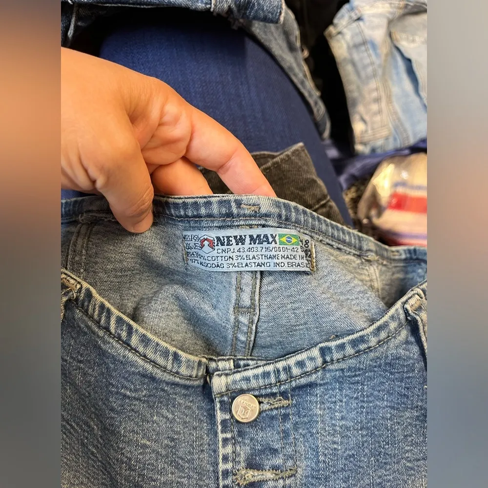 New Max Y2K 2000s Low Rise Flare Jeans – Embroidered Going Out Club Denim Size 8 Blue - Image 8