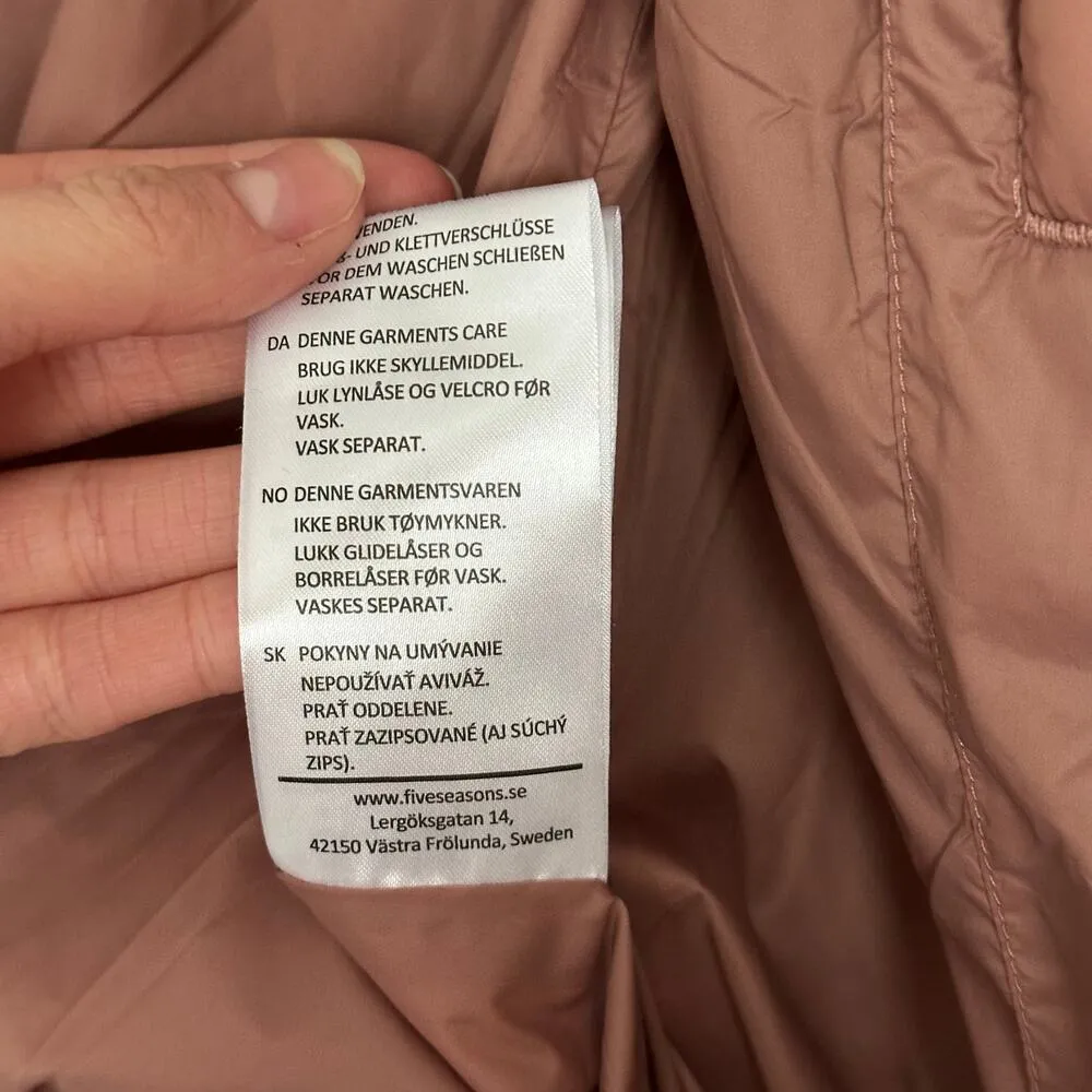 Five Seasons Small Mauve Pink Lightweight Packable Jacket Hooded - Image 10