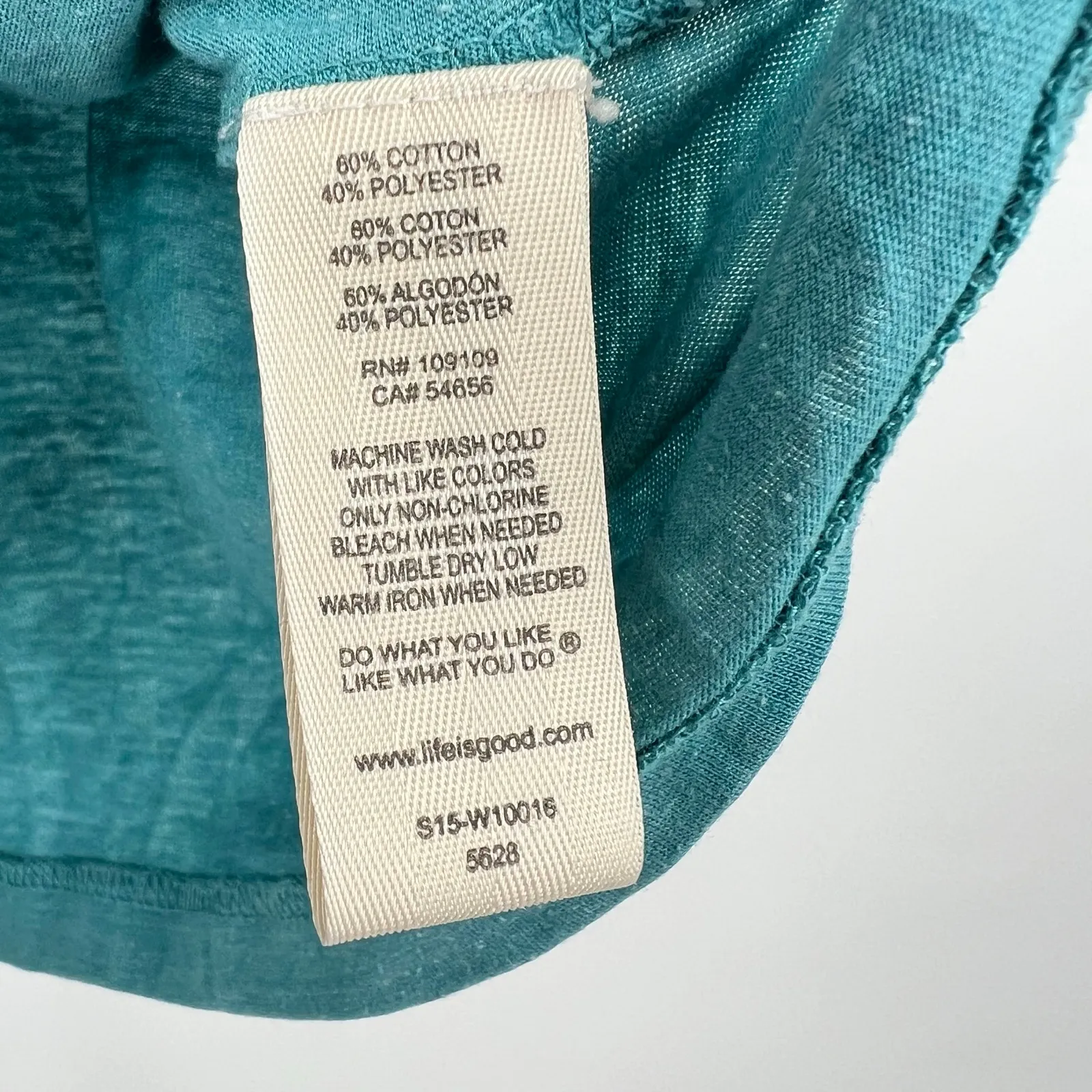 Life is Good NAMASTE Women Size Small Short Sleeve V-Neck classic fit Tee - Image 6