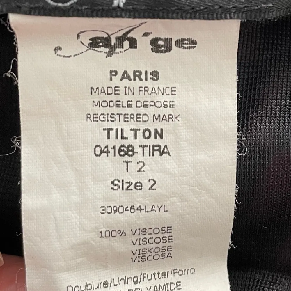 An’ge Paris dark pink & black geometric A - Image 3