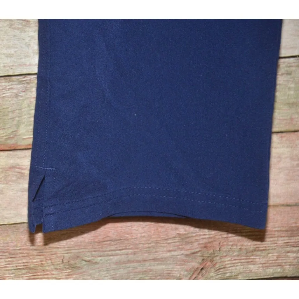 FIGS Ladies Yola Blue Skinny Scrub Pants Size L Pockets Split Ankle Nursing Work - Image 6