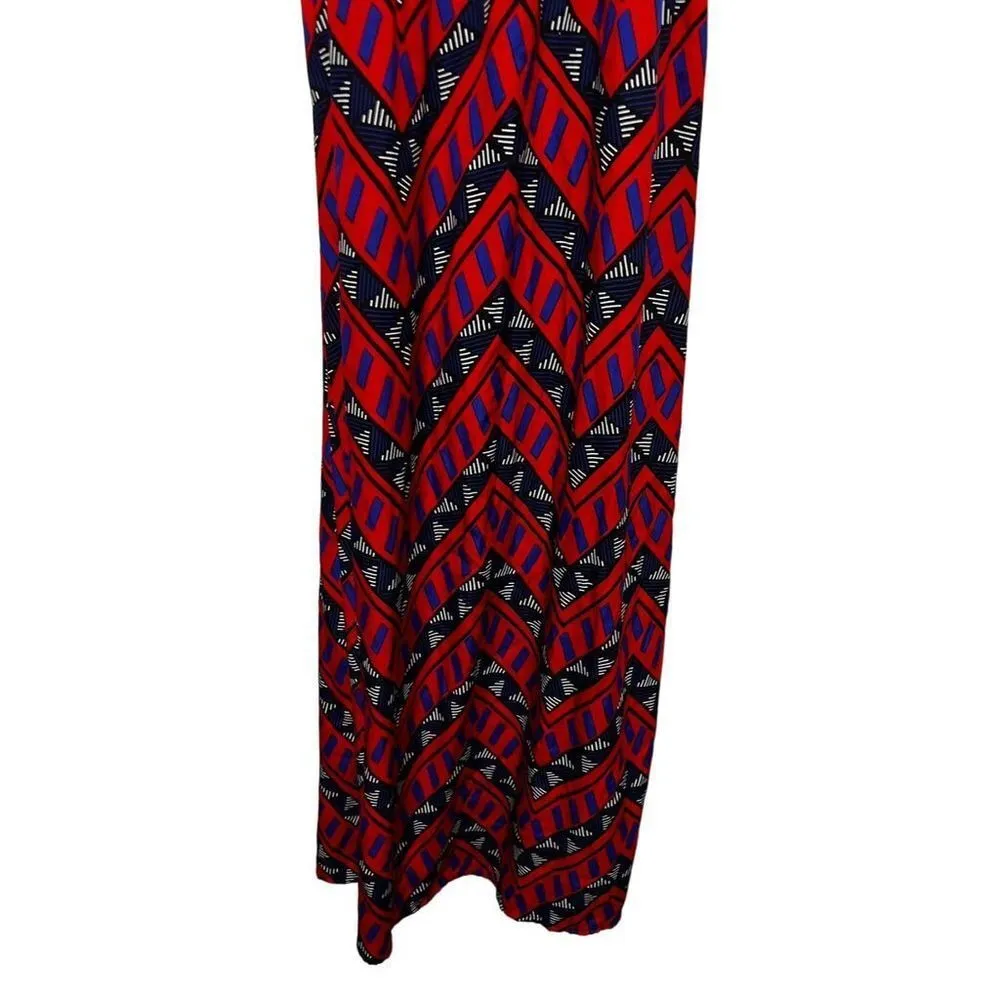 APX *B3G1‎ Indulge Women size Large Maxi Dress Sleeveless Aztec Print - Image 4