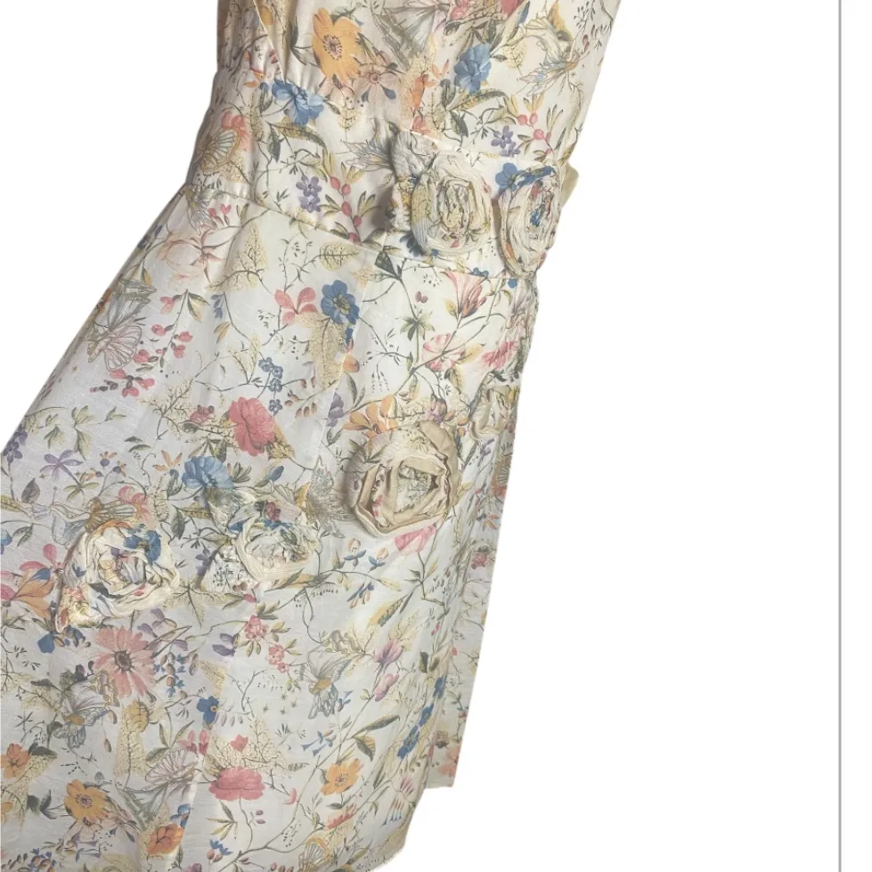 VINTAGE Cris Barros Luxury Brazilian
Designer Floral Wedding Guest
Dress Size S Pink - Image 3