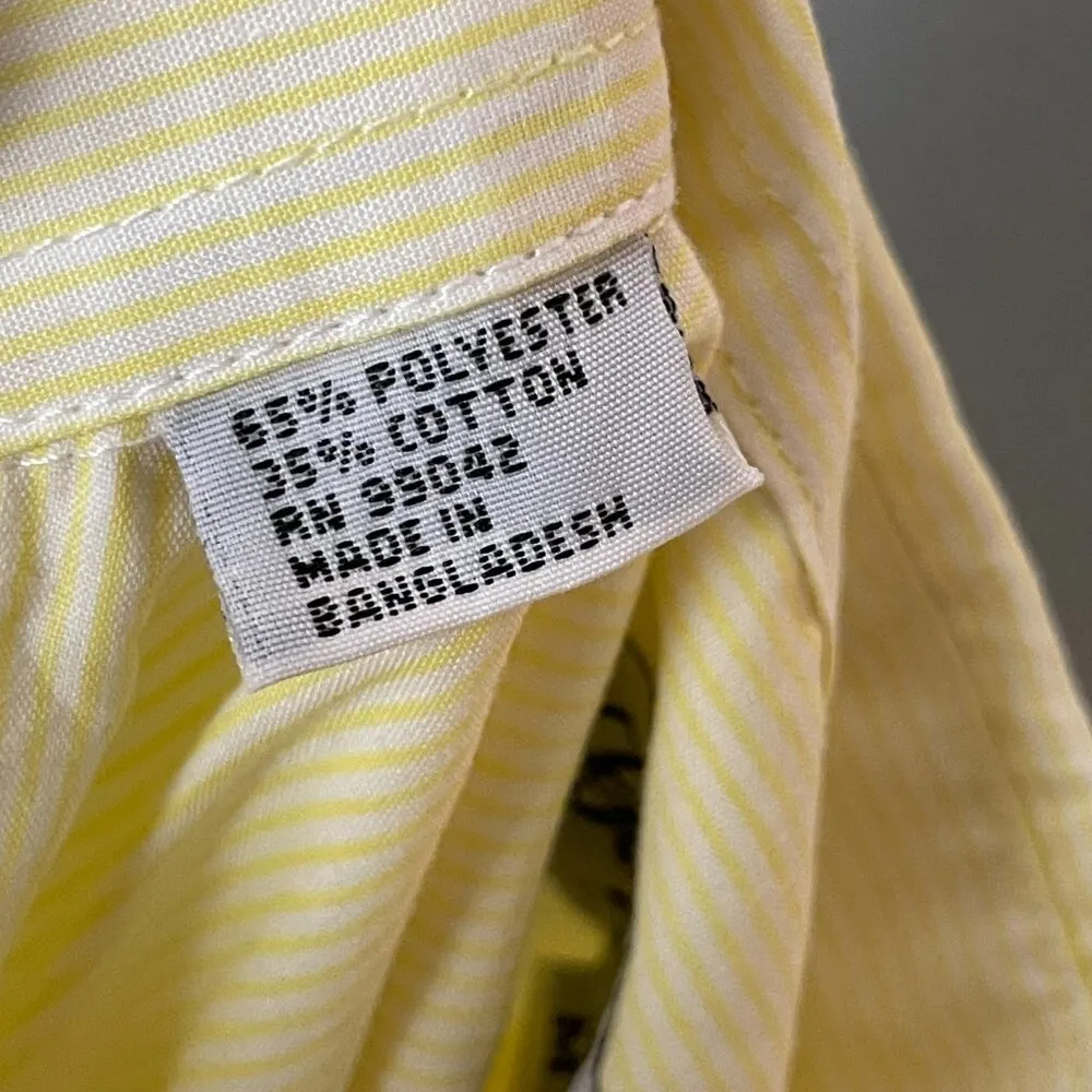 Bee Shirt Yellow Striped Women's Top Insect Gardener Eclectic Size Medium Blouse - Image 9