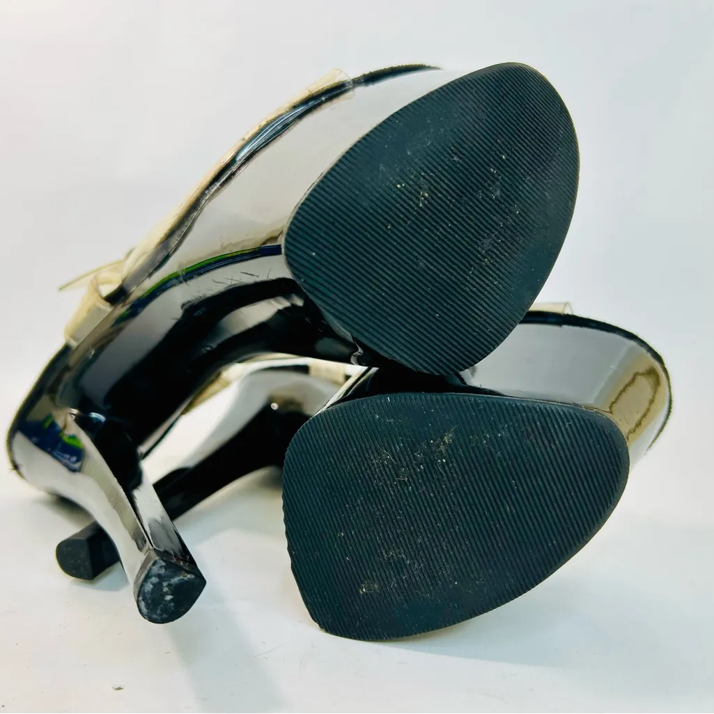 Pleaser Platform 6” Stripper Heels “Aspire” in Clear/Black size 7 Black - Image 5