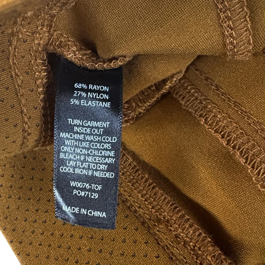 Like New Betabrand Pull-On Stretch Pants Brown Black Dot Size Large Tall - Image 8