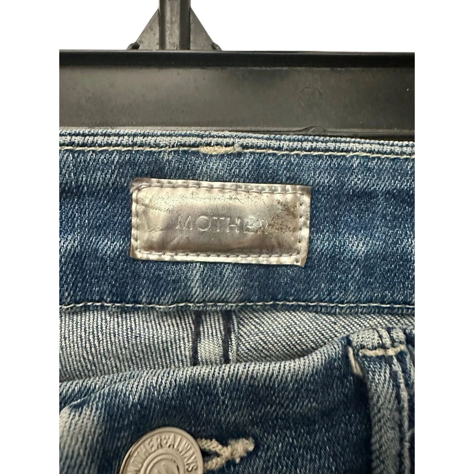 Mother Denim The Looker Jeans in Graffiti Girl Size 26 Stretch Jeans #O7 - Image 4