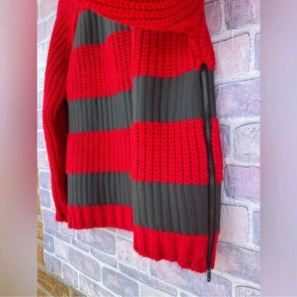 MSGM chunky wool blend Striped
Sweater small Red - Image 3