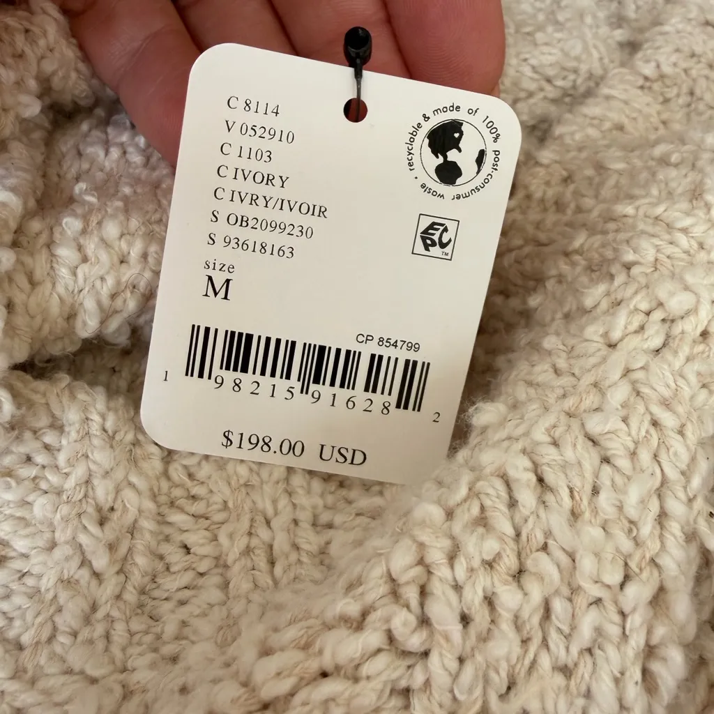 Free People Lilian Scarf sweater size medium, new - Image 5