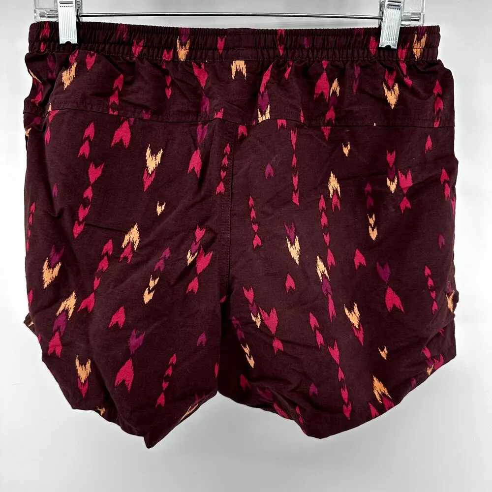 Patagonia Baggies Shorts 5" Water Repellent Pockets Mid Rise Chevron Maroon S - Image 7