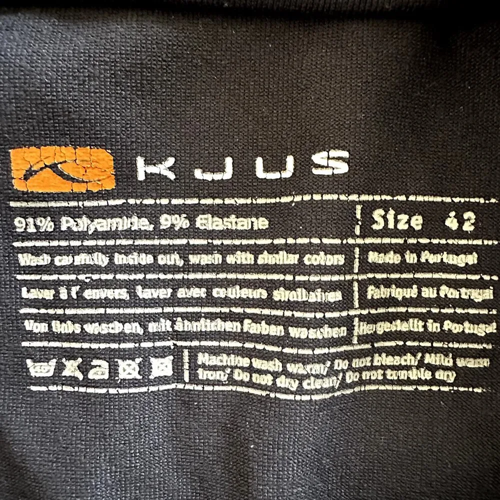 KJUS Quarter Zip Pullover Sweater Outdoor Golf Raglan Navy Blue 42 XLarge Size XL - Image 3