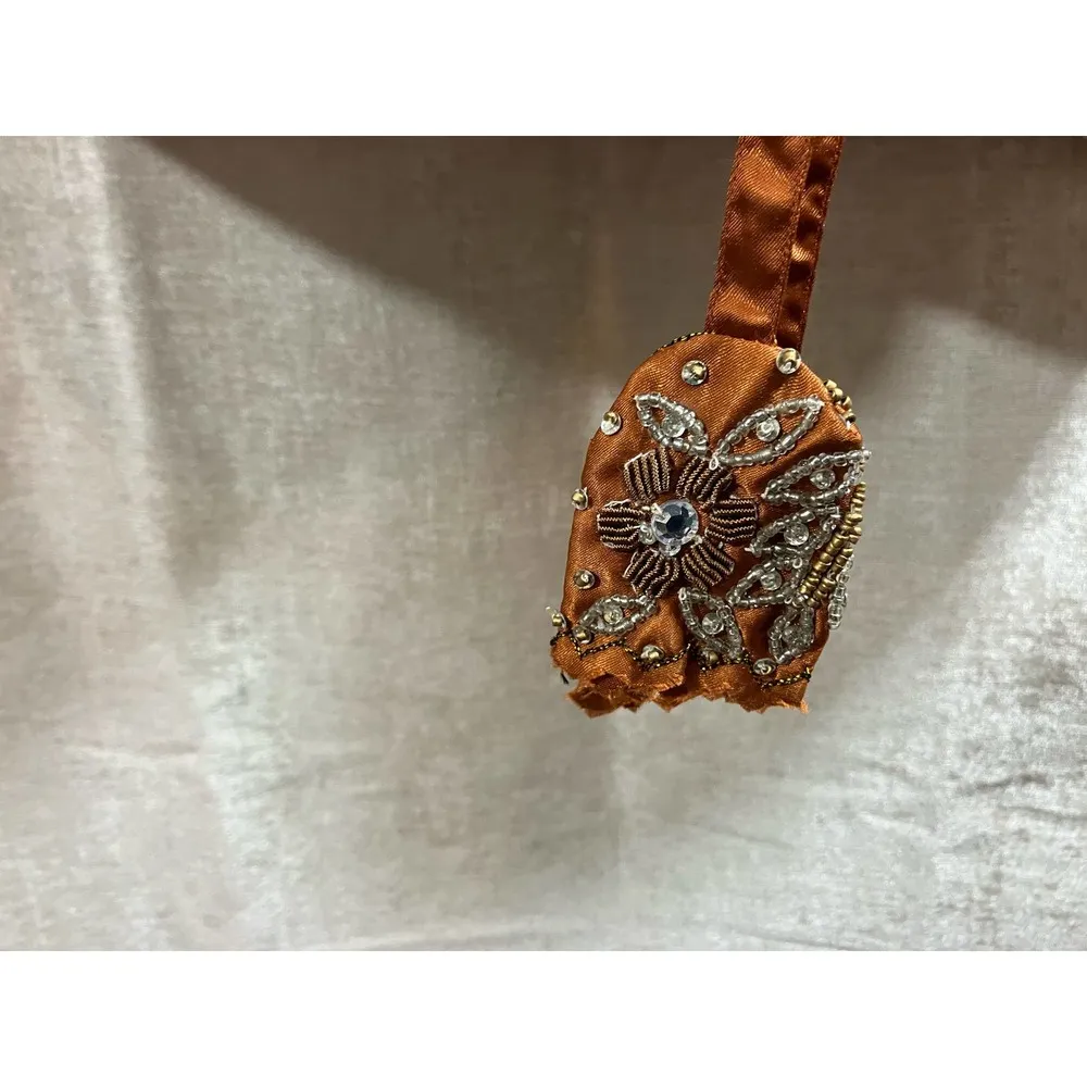 Old Navy  Brown Satin & Sequin Belt Large/XLarge - Image 3