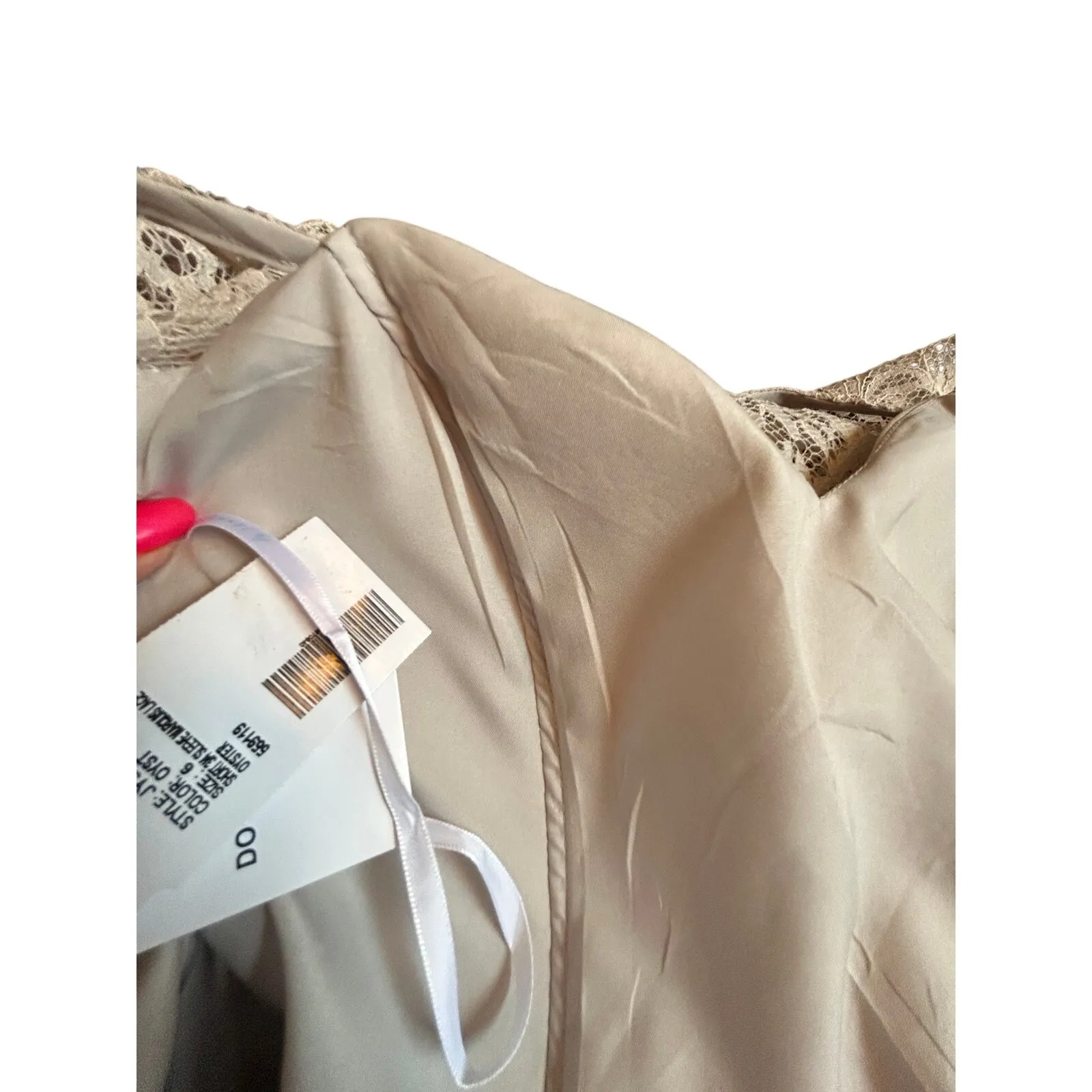 NWT JY Jenny Yoo Oyster Lace Party Dress - Image 7