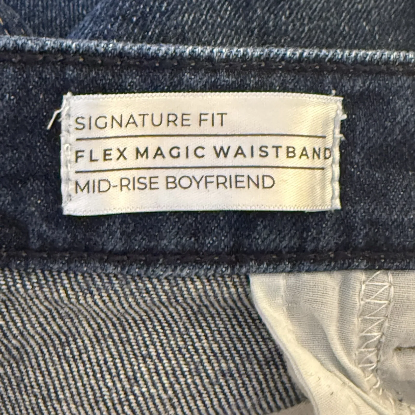 Lane Bryant Women's Mid-Rise Boyfriend Blue Jeans Size 26 Signature Fit Stretch - Image 8