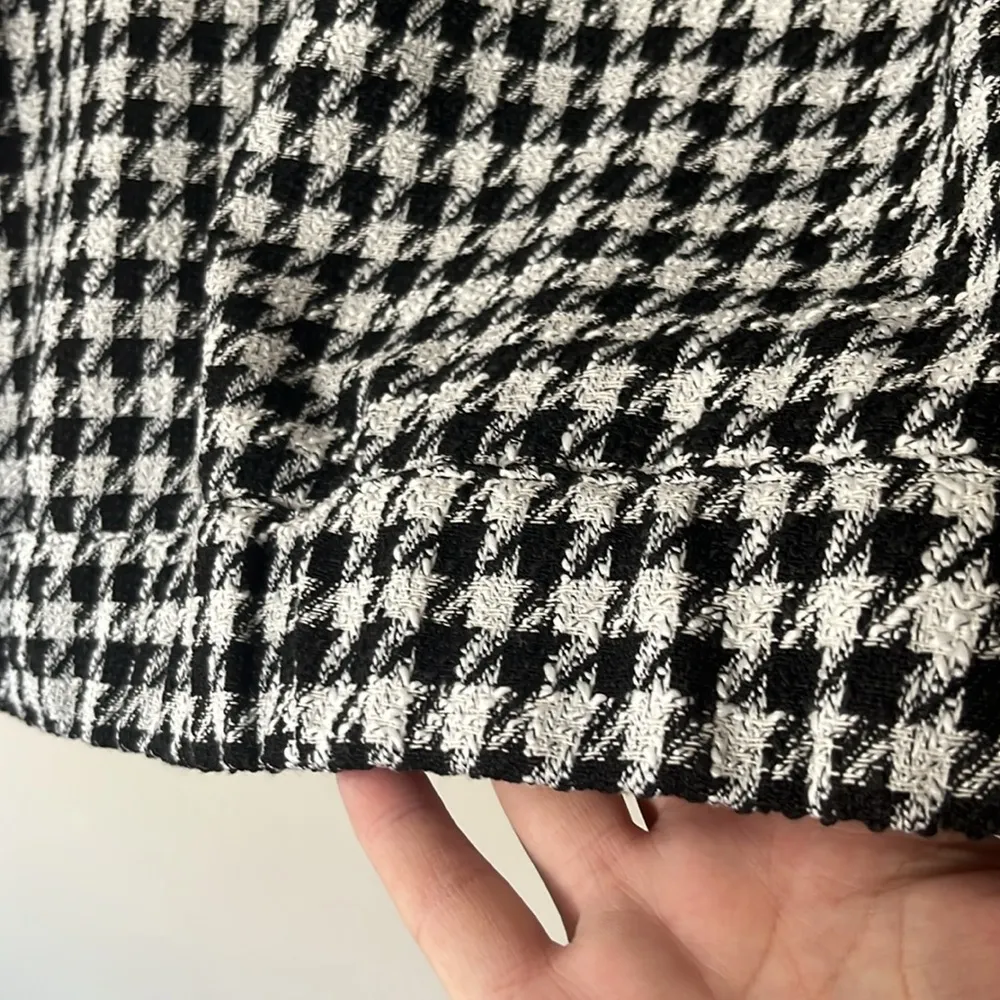 NWOT Sanctuary Ashley Jacket / Top Bouclé Houndstooth Size L - Image 13