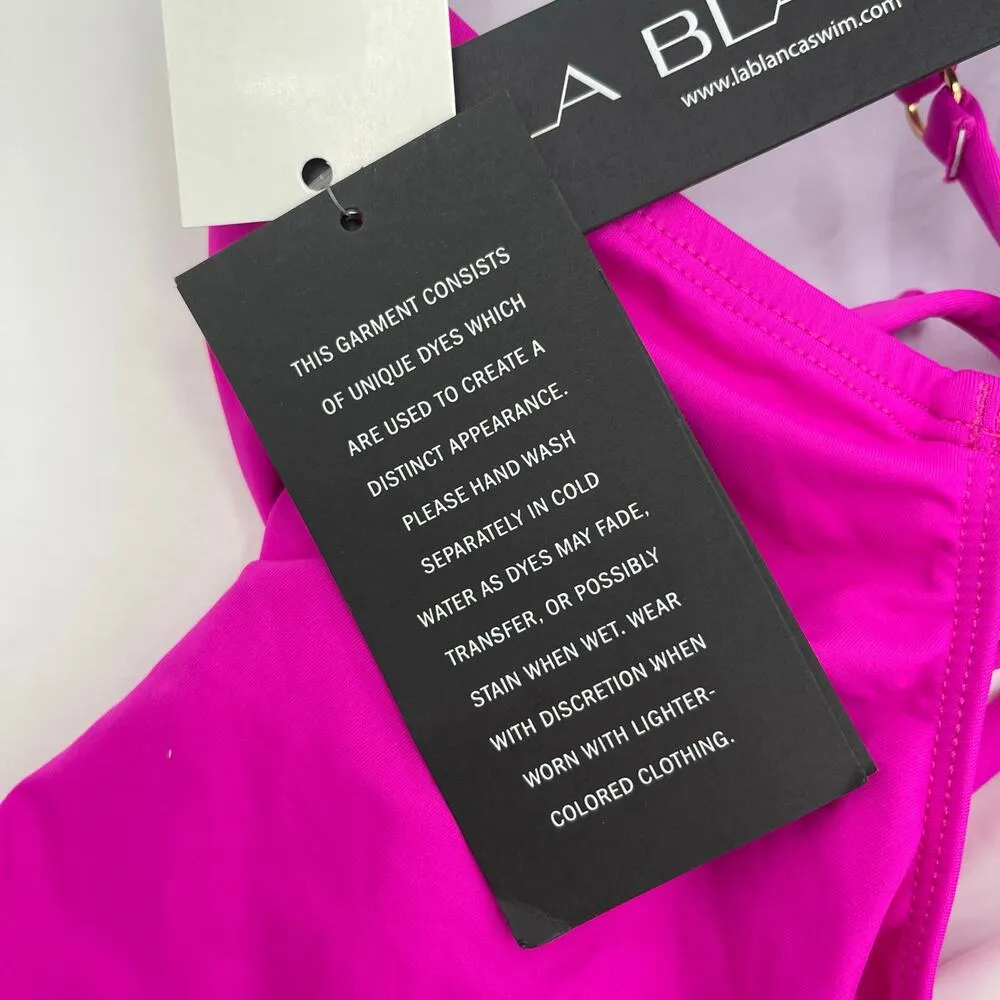 La Blanca Tankini Top Size 12 Island Goddess Over-The-Shoulder Twist-Front NWT - Image 7