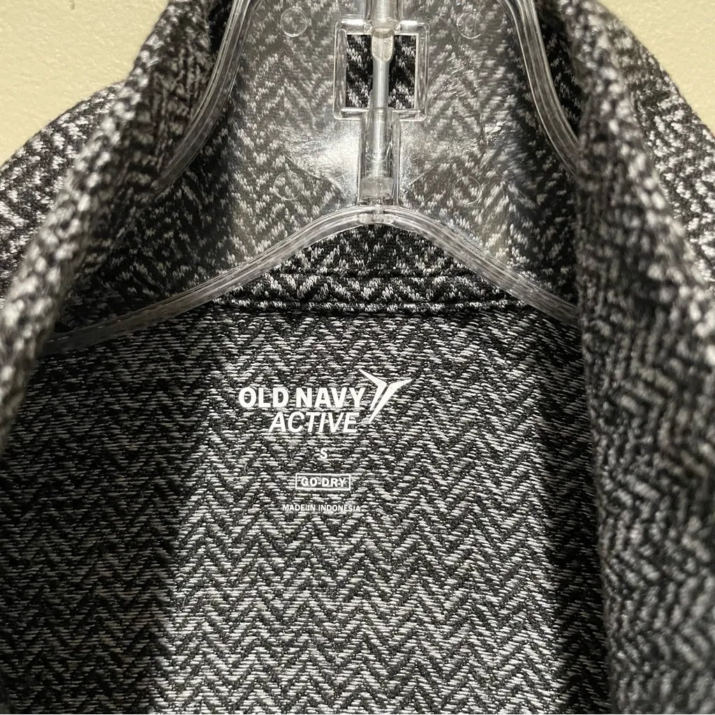 Old Navy Active Go-Dry Full Zip Jacket Black Gray Women’s Size Small - Image 7