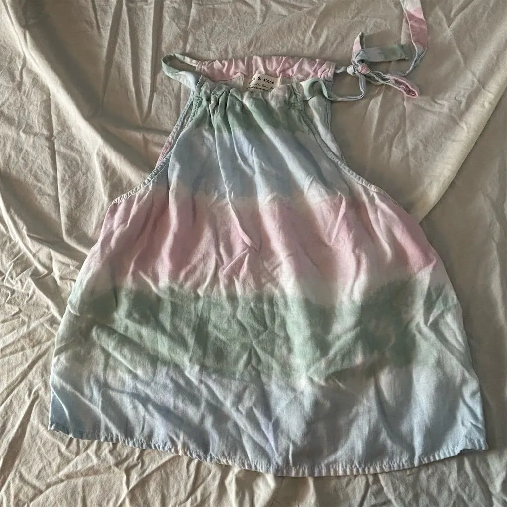 Cloth & Stone‎ Women's XS Tie-Dye Halter Tank Top Multicolor Summer - Image 3