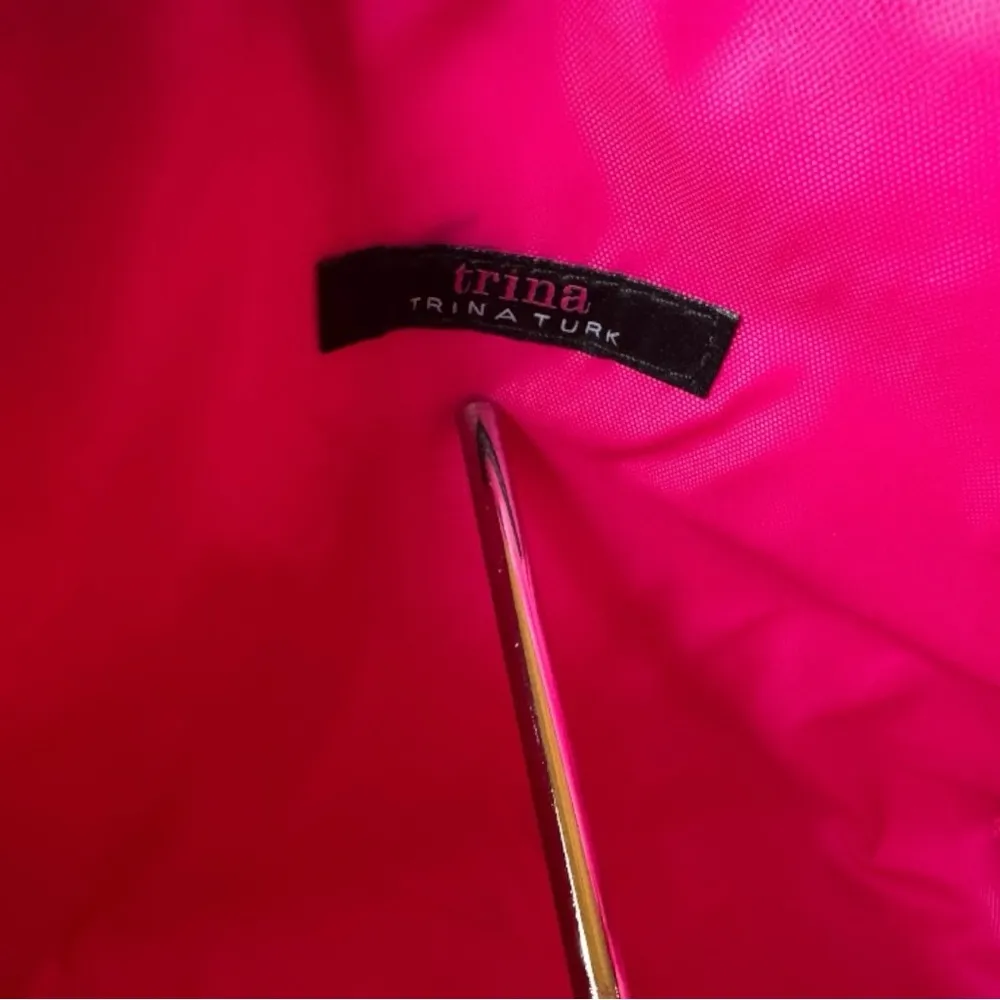 TRINA TURK Floral Cosmetic Bag – Black with Bold Red Flowers - Image 13