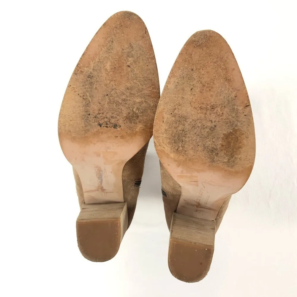 Pure Navy Suede Pointed Toe Boot‎ in Brown Size 10 - Image 6