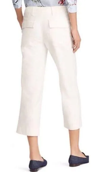 Lauren Ralph Lauren LRL women's flip pocket thin cropped trouser pants 35x25 Size 12 - Image 2
