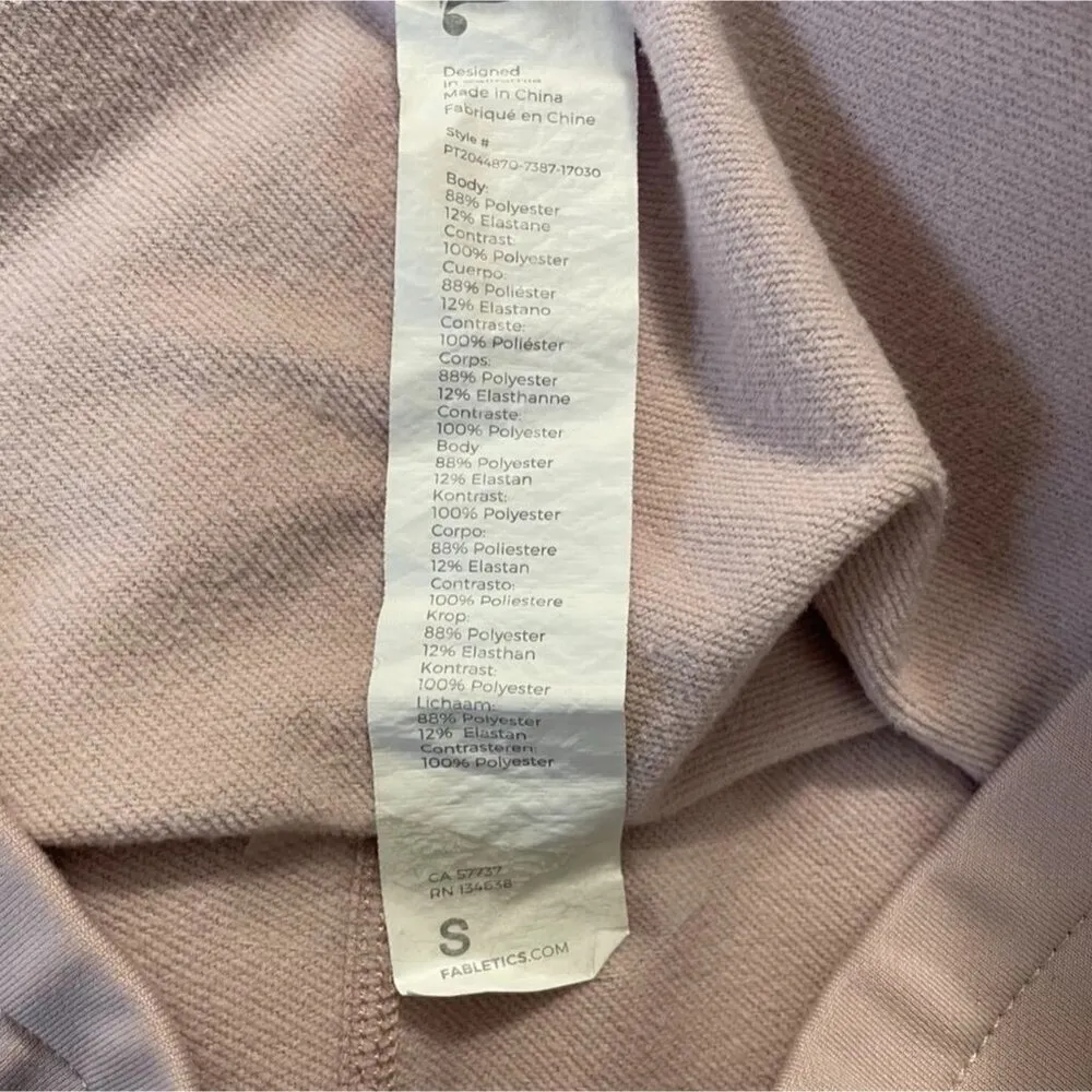 Fabletics Size Small Leggigns Pants Joggers Pink - Image 7