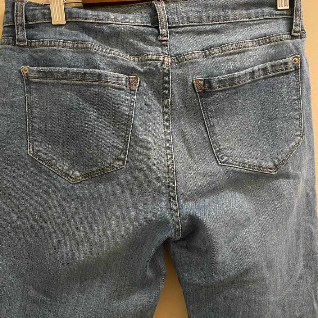 Kensie Jeans The Effortless Skinny Crop Distressed Fray Hem Women’s Sz 8/29 - Image 7