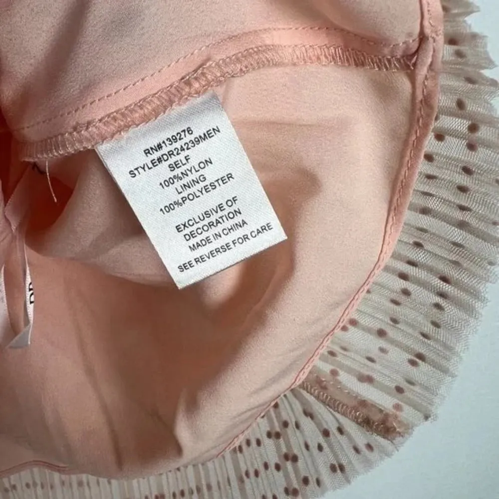 NWT DR2 Daniel Rainn Pleated Polka Dot Tiered Sleeveless Top Size Large L NEW - Image 9