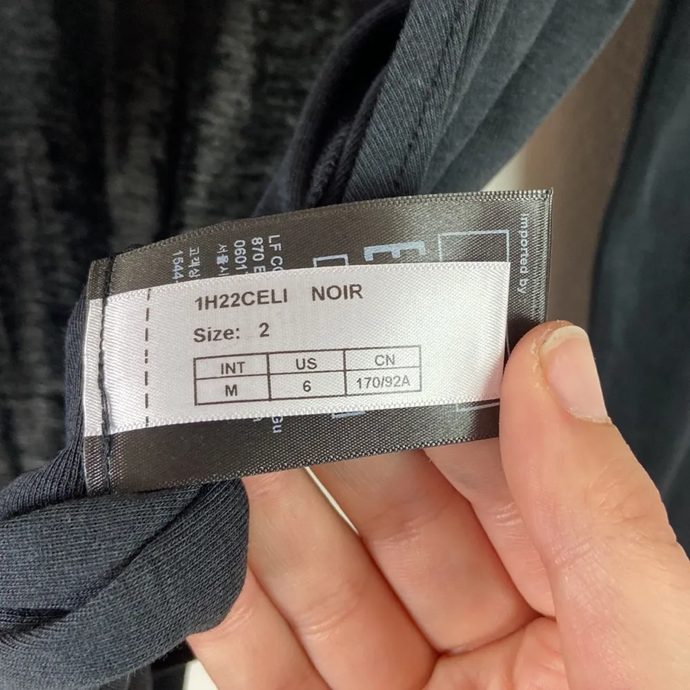 BA&SH Celia bodysuit size medium NWT black - Image 7