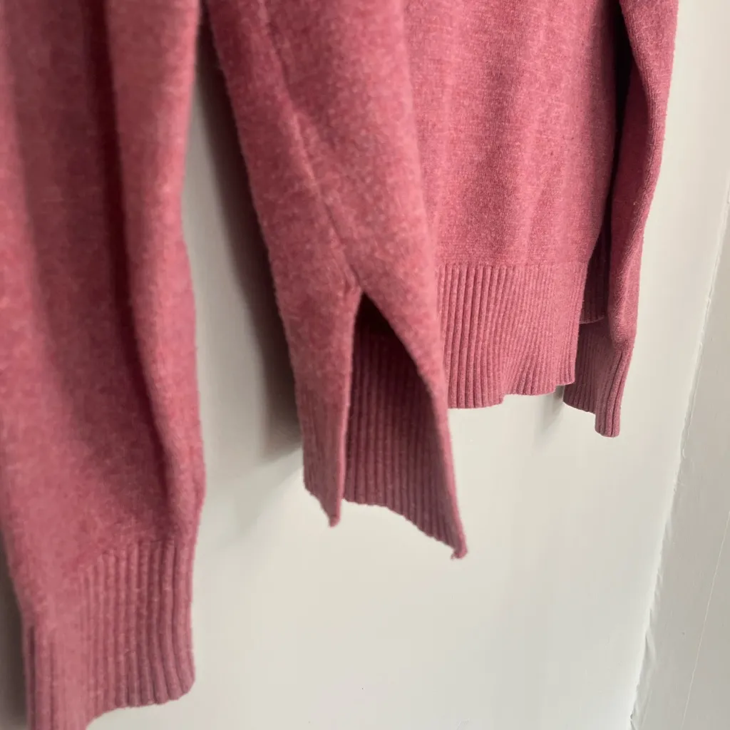 A New Day Women’s Dusty Rose Pink Knitted Hooded Sweater Size Small - Image 3