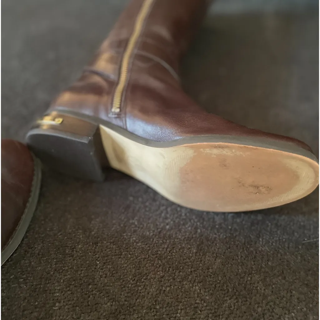 MICHAEL Michael Kors Hamilton Tall Brown Riding Boot - Image 4