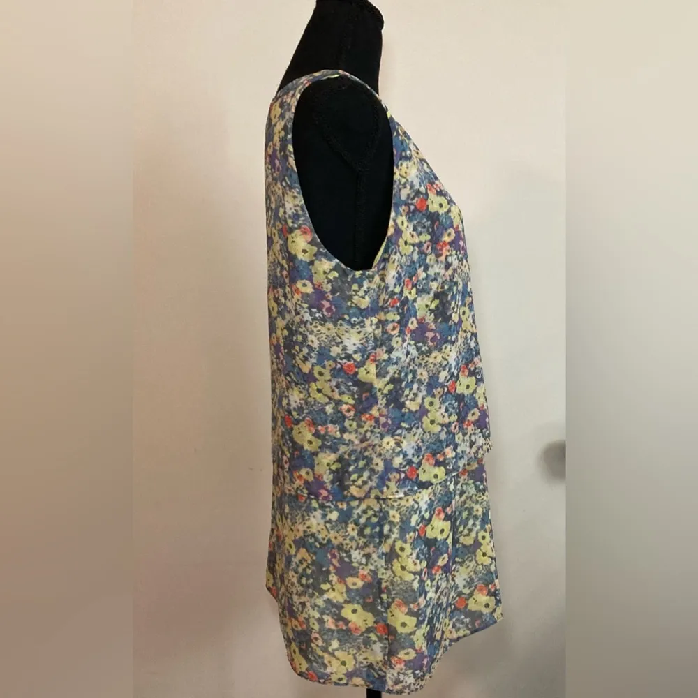 Cabi-‎ Yellow and blue Positano Floral Layered Tank Top Size Medium - Image 4