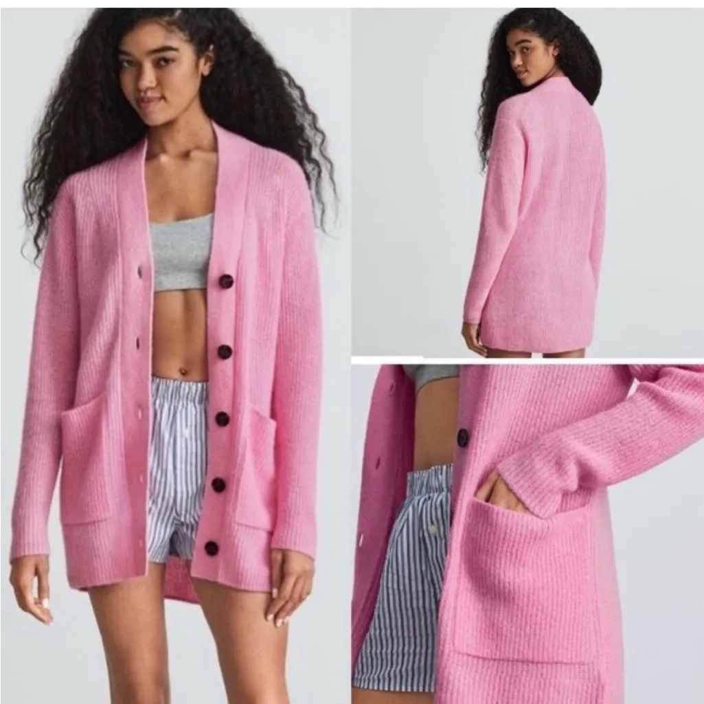 Everlane Oversized Alpaca cardigan size small - Image 2