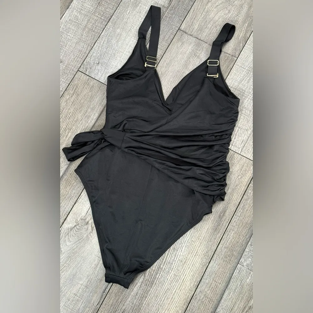 We Are Hah Wrap It Up Swimsuit! NWOT Black Size L - Image 2