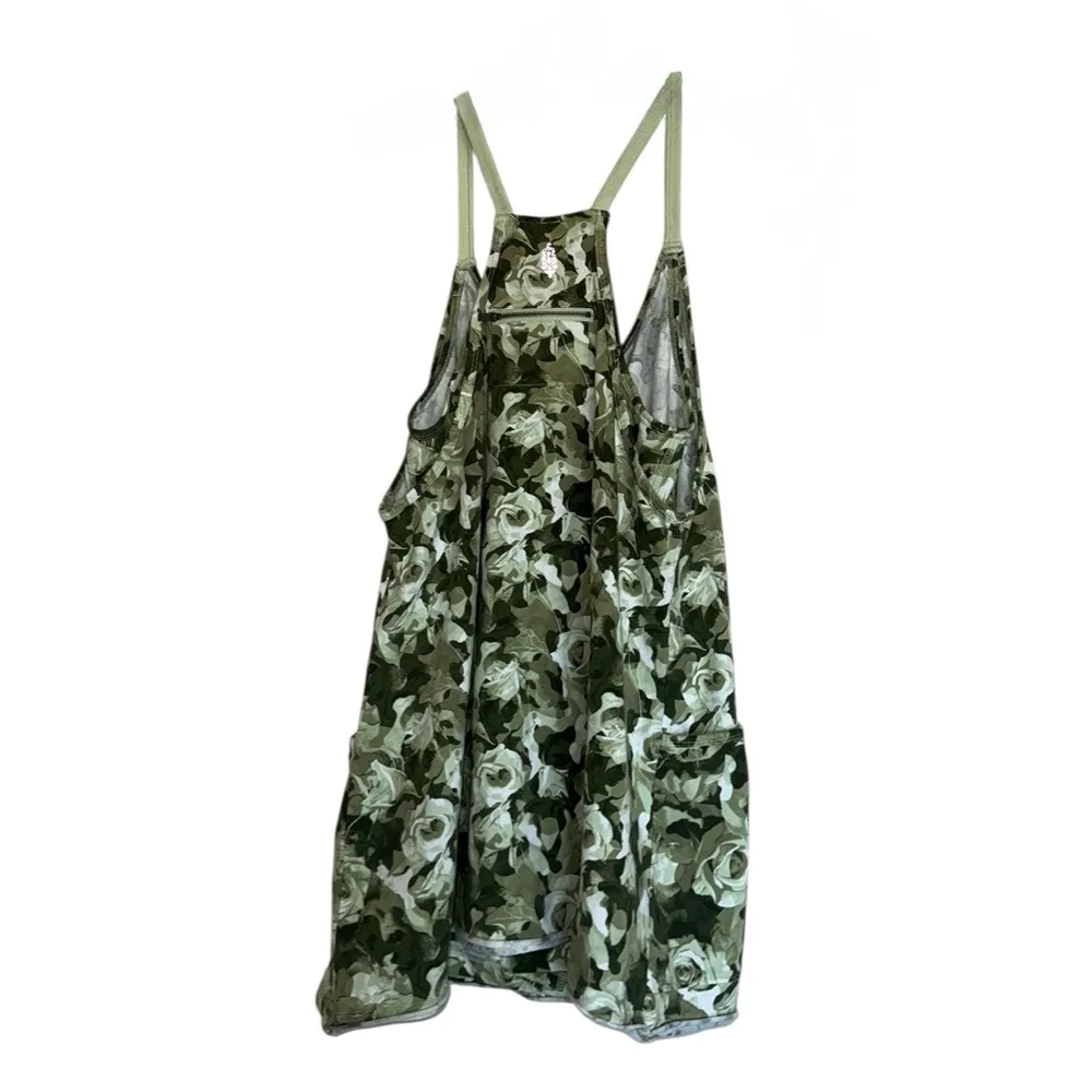 NEW Free People hot shot romper mini dress one piece jumpsuit overalls shortall Green - Image 7