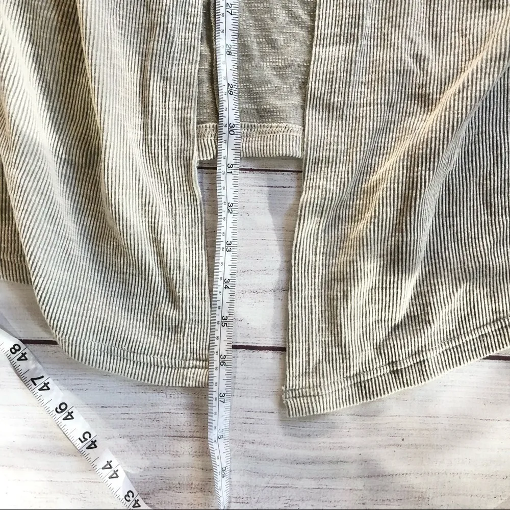 Anthropologie DONNI One Size Ribbed Cardigan Sweater Coat with Pockets OSFA - Image 11