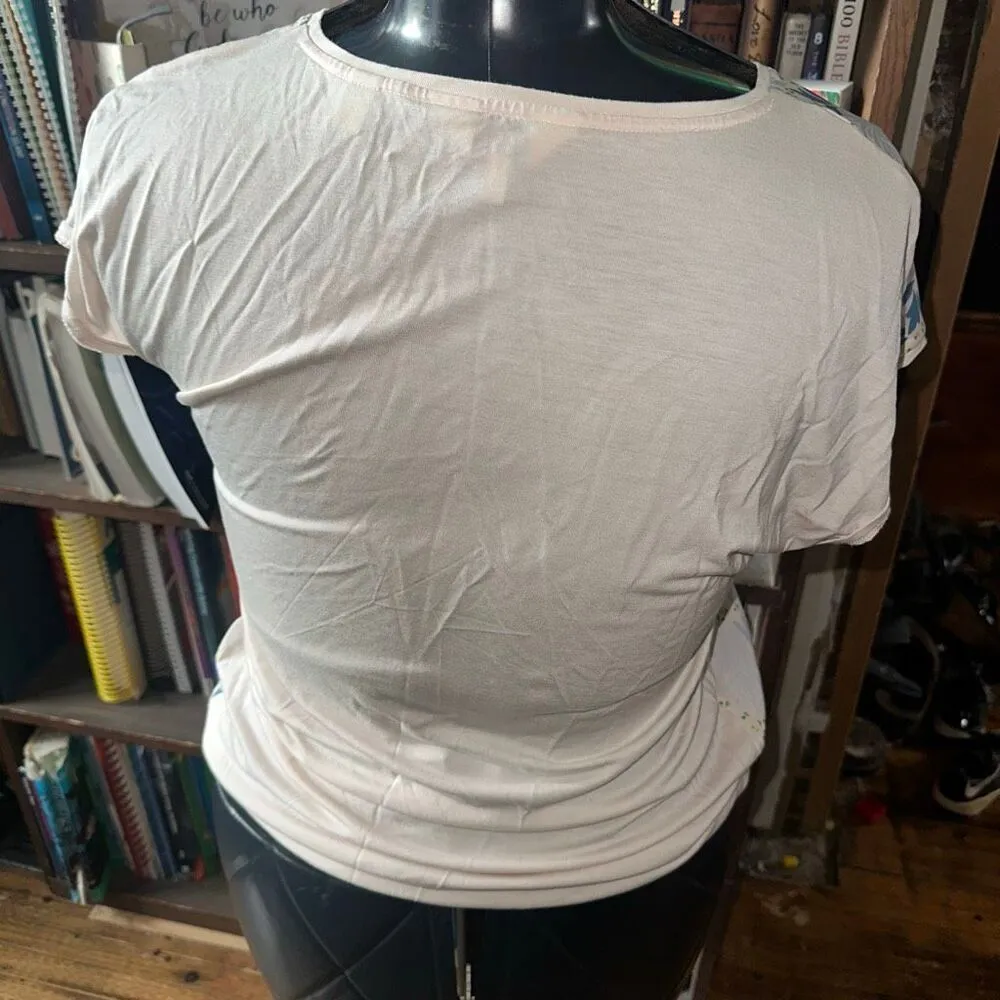 Ted Baker floral silk luxury size 2/6 royalcore classic top - Image 2