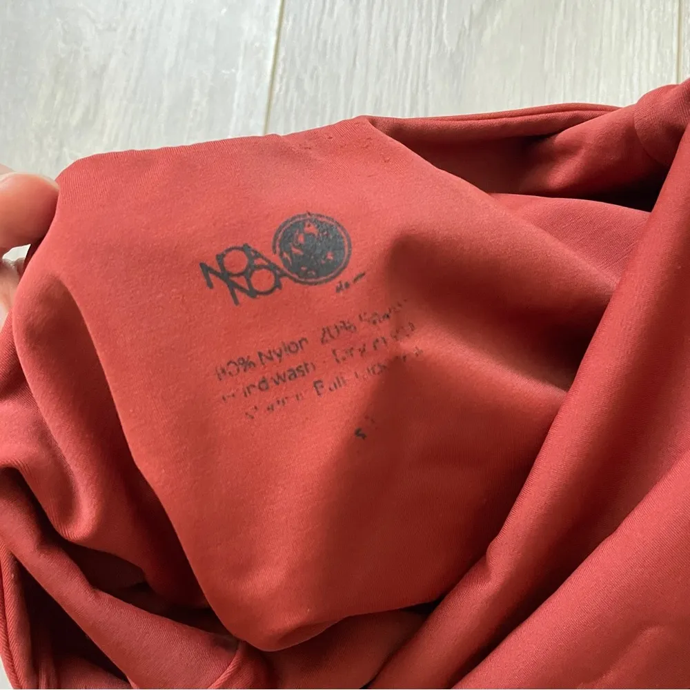 Noa Noa Strappy Backless One Piece Swimsuit Rust (Small) beach summer Orange - Image 3