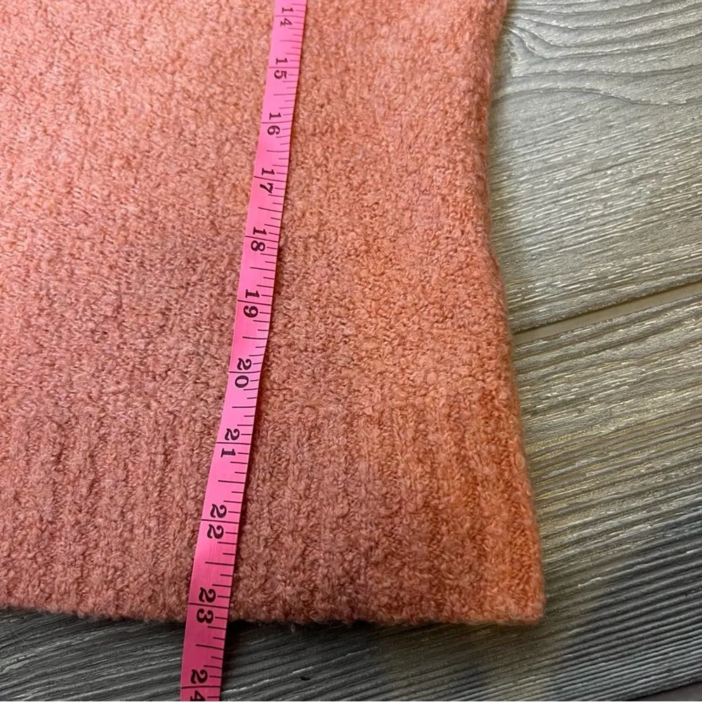 Everlane Coral Pink Teddy Wool Blend Crewneck Sweater Size Large - Image 5
