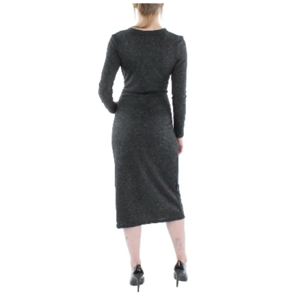 Aqua Crewneck Midi Sweaterdress in Charcoal, New w/Tag Retail $118 - Image 3